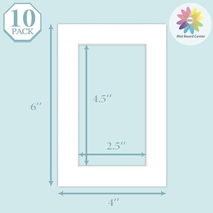 MBC MAT BOARD CENTER, 10 Pack 4x6 - Image 3