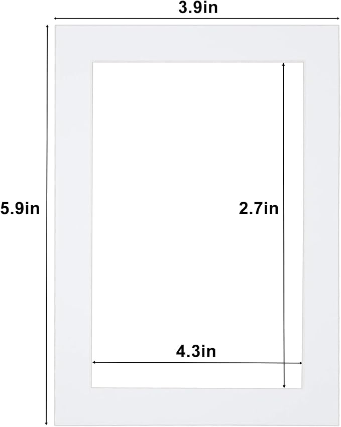 Egofine 4x6 White Picture Mats Pack of 14, Frame Mattes - Image 4