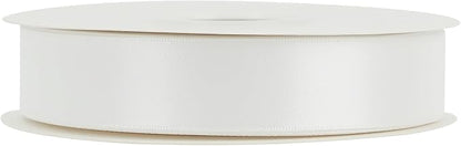 HUIHUANG White Satin Ribbon 1 inch x 50 Yards Double-Faced Polyester Silk Satin - Image 7