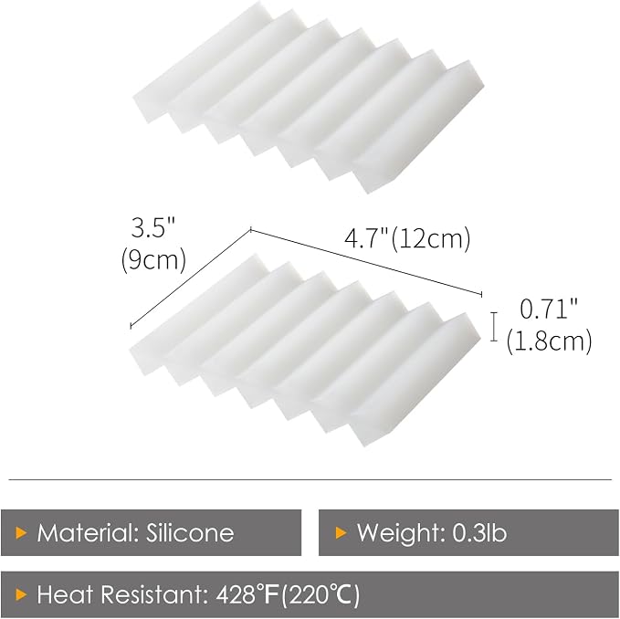 SHIMOYAMA Paint Brushes Holders, 2 Pack, Zigzag Soap Dish, Soap Holder - Image 4