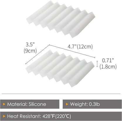 SHIMOYAMA Paint Brushes Holders, 2 Pack, Zigzag Soap Dish, Soap Holder - Image 4