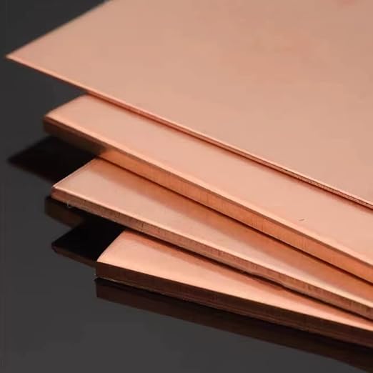 4 Pcs 99.9% Pure Copper Sheet Metal, 18 Gauge Thickness, Double Sided Film - Image 5
