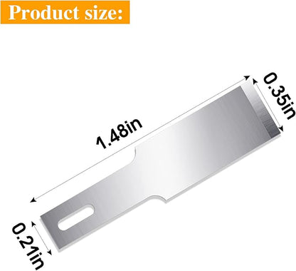 100 Pack Hobby Blades Set #17 Craft Knife Blades Refill Hobby Knife Replacement - Image 2