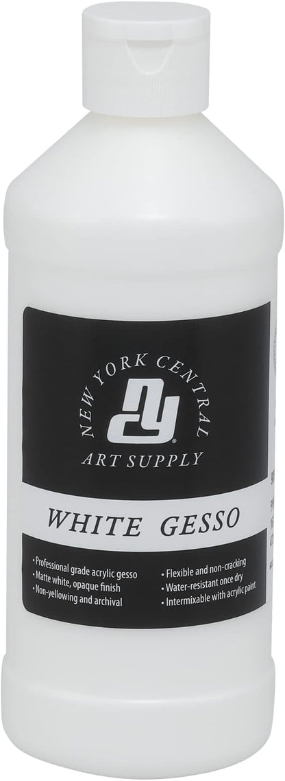 Acrylic Gesso - White Professional Grade Gesso by NewYorkCentral