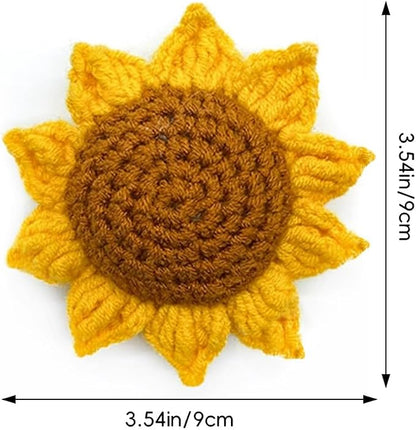Sunflower Pin Cushion, Handmade Knitted Pincushions, Cute Pin Cushions Needle - Image 2