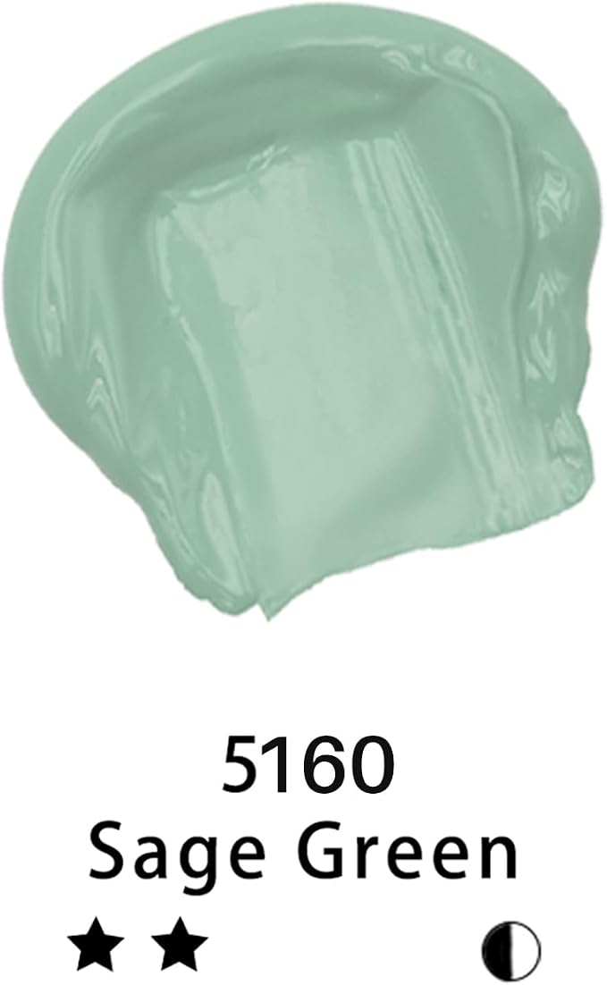 Artecho Green Acrylic Paint, Sage Green Paint Tubes, Art Craft Paints - Image 2