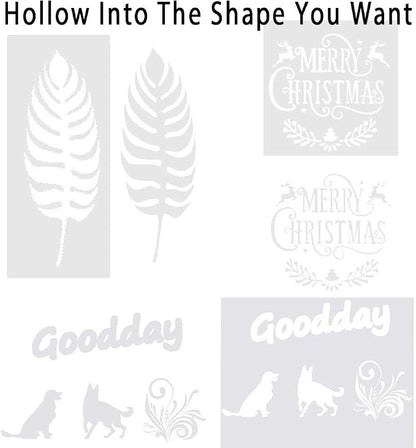 30 Pack 4 Mil Blank Stencil Sheets, 12 x 12inch Clear Mylar Blank Stencils - Image 6