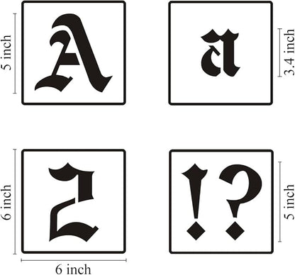 5 Inch Alphabet Letter Stencils - Image 6