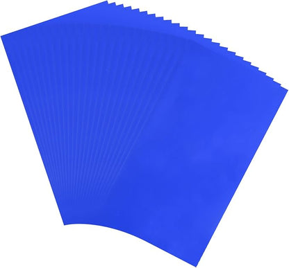 MECCANIXITY 50 Sheets Heat Reactive Foil, 20x29cm Blue Foil Transfer Sheets by MECCANIXITY