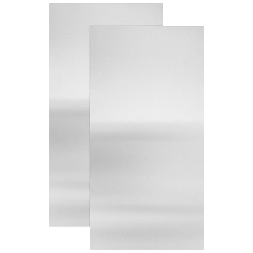 2Pcs 430 Stainless Steel Sheet Metal 6" x 12" x 1/32" Inch Metal Plates by CKVIHAV