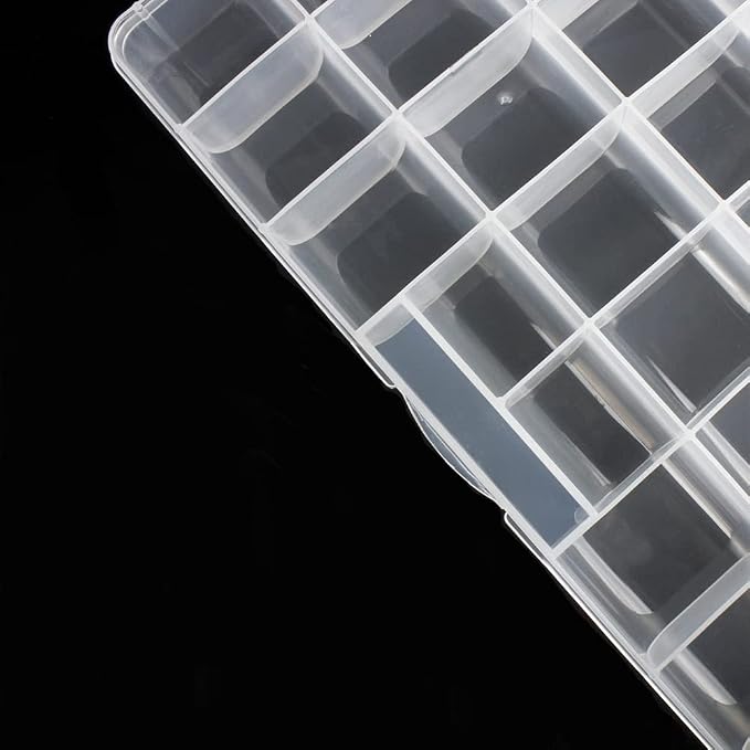 32 Grids Clear Plastic Organizer Box, Craft Storage Container - Image 6