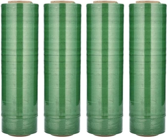 PSBM Green Stretch Wrap, 15 Inch x 1476 Feet, 144 Pack, Tinted Pre-Stretched - Image 3