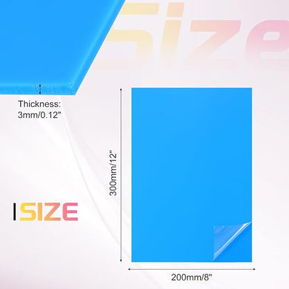uxcell Acrylic Sheets 12x8 Inch Acrylic Panel 1/8 Inch-3mm Plastic Board - Image 2
