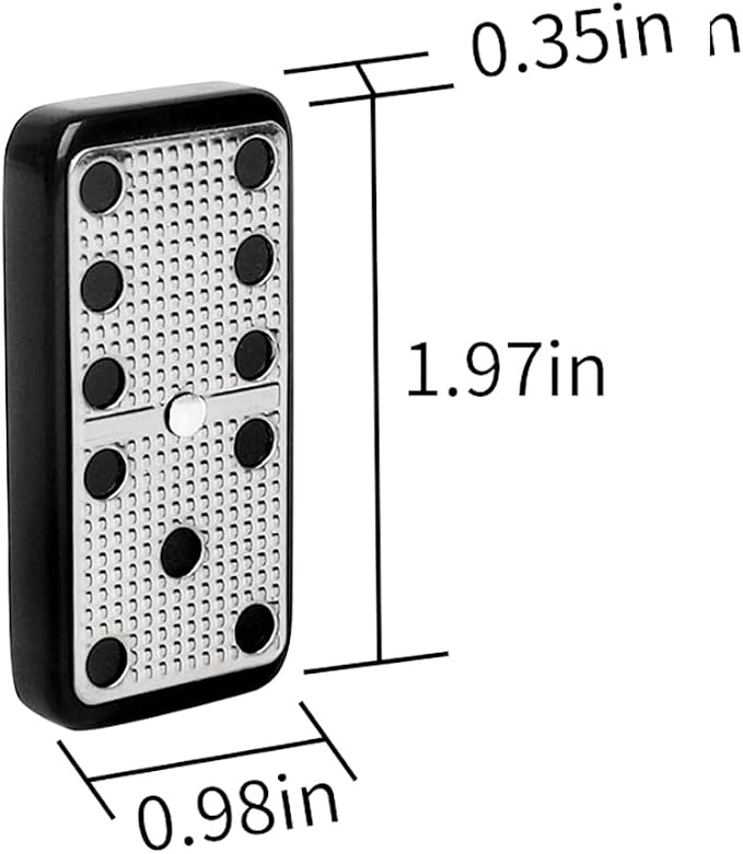 Bucher&Rossini Metal Surface Dominoes Set Double 6 - Image 7