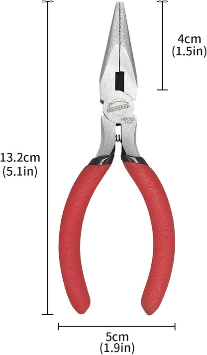 Needle Nose Pliers, 5 Inch, 5 Pack, Long Nose Pliers - Image 2