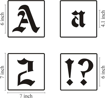 6 Inch Alphabet Letter Stencils - Image 6
