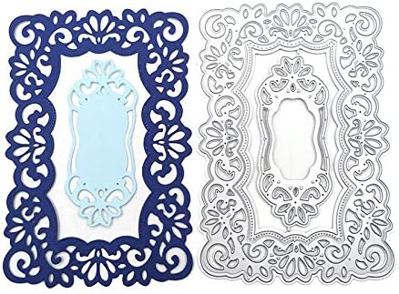 Lace Flowers Background Frame Cutting Dies, Lace Frame Die Cuts Metal Embossing - Image 4