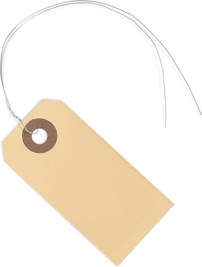 Shipping Tags with Wire Ties #1-2 3/4” x 1 3/8” by EZDOMQualityTags