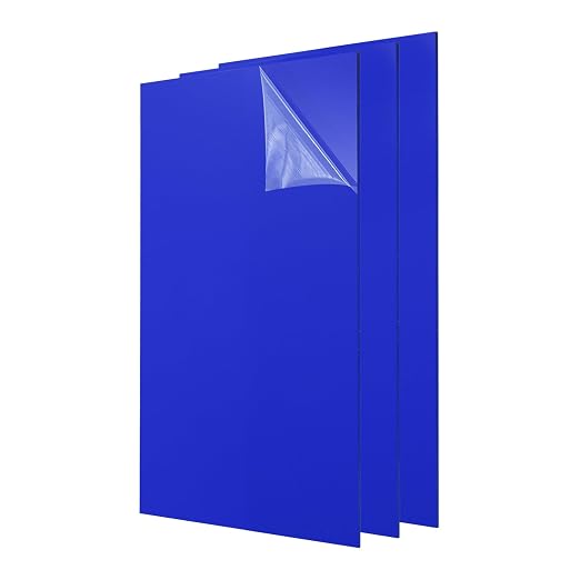 uxcell 3Pcs Acrylic Sheets 12x6 Inch Acrylic Panel 1/8 Inch-3mm Plastic Board by uxcell