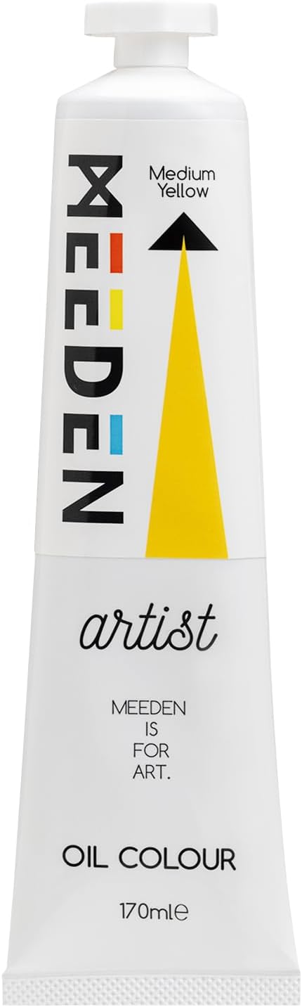 MEEDEN Artist Grade Oil Paint: Medium Yellow - 170ml/5.7oz Tube - Professional by MEEDEN