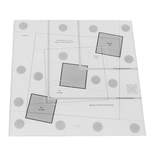 Wonky Log Cabin Trim Tool, 8in Creative Grids Quilting Rulers Transparent - Image 6