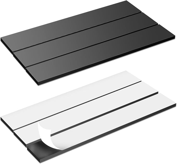 Magnetic Strips Self Adhesive, 6 Pack 6" x 1" Sticky Back Magnet Tapes by Unknown