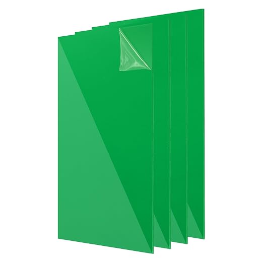 uxcell 4Pcs Acrylic Sheets 12x8 Inch Acrylic Panel 1/8 Inch-3mm Plastic Board by uxcell