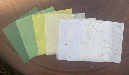 50 Sheets 6 x 6 Inches Natural Fiber Mulberry paper Sheets Square Origami Paper - Image 8