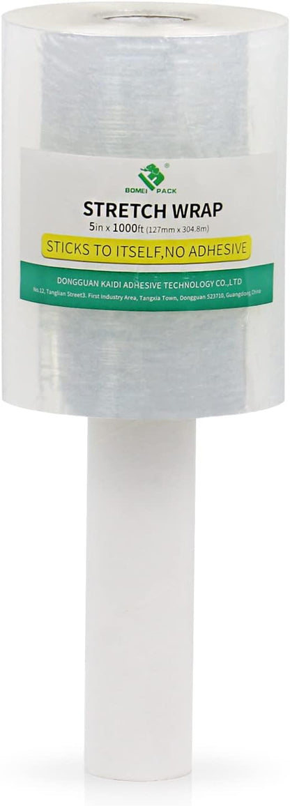 BOMEI PACK Industrial Mini Clear Stretch Wrap by BOMEIPACK