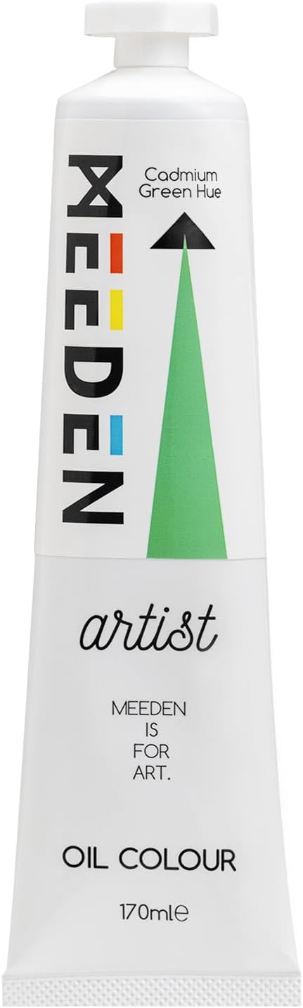 MEEDEN Artist Grade Oil Paint: Cadmium Green Hue - 170ml/5.7oz Tube - by MEEDEN