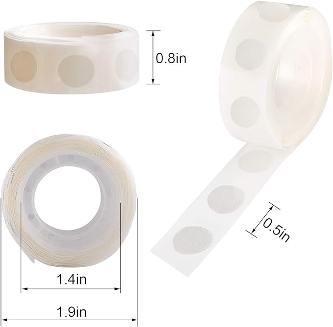 1600pcs Glue Point Clear Balloon Glue Removable Adhesive Dots Double Sided Dots - Image 2