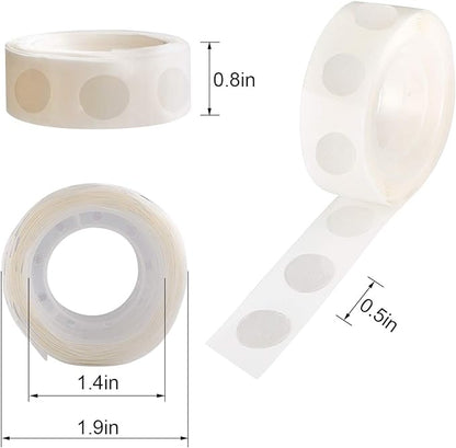 1600pcs Glue Point Clear Balloon Glue Removable Adhesive Dots Double Sided Dots - Image 2