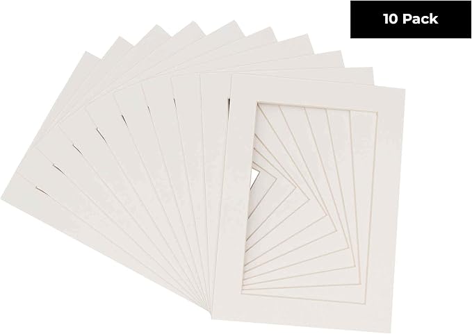 Pack of TEN 8x10 Mats Bevel Cut - Image 2