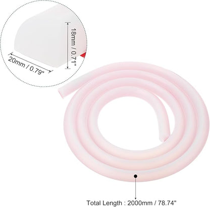 uxcell Flexible Molding Trim, 79 Inch Flexible Quarter Round Molding Silicone - Image 2