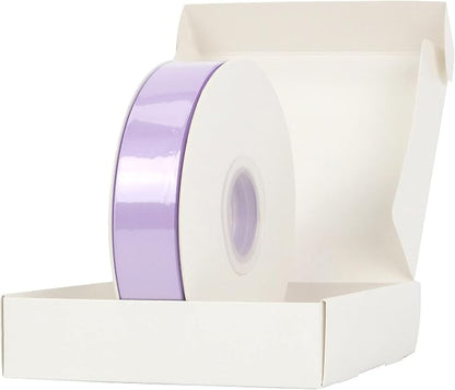 HUIHUANG Light Purple Ribbon Lavender Satin Ribbon 50 Yards Double Face Silk - Image 7