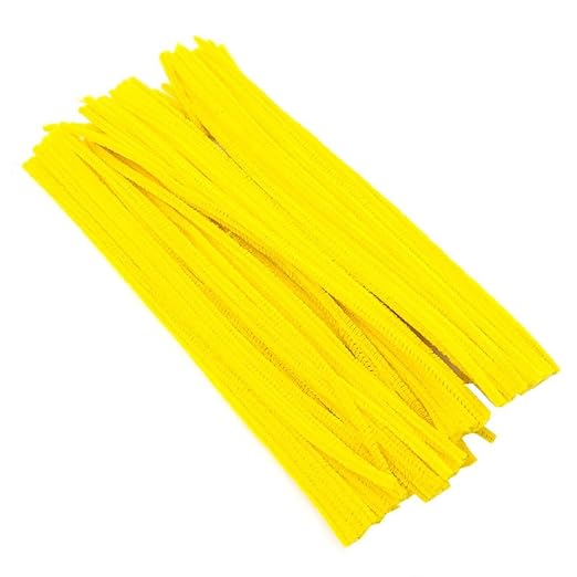 300 Pieces Pipe Cleaners Chenille Stem, 3 Gradient Orange Yellow Pipe Cleaners - Image 7