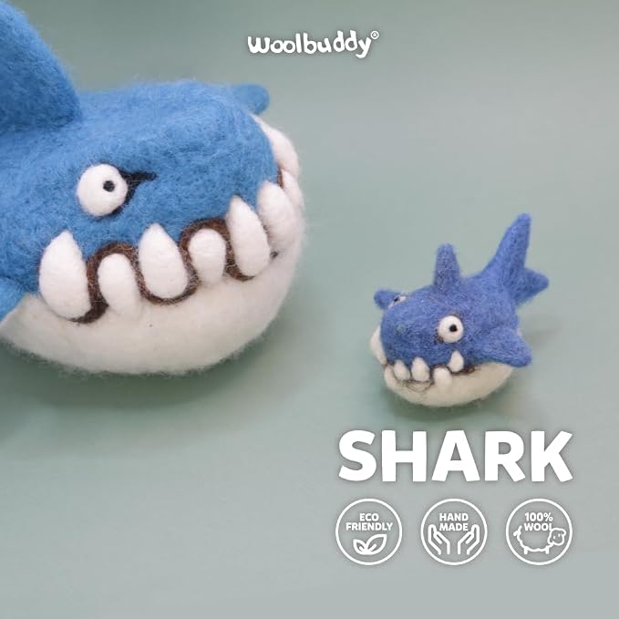 Woolbuddy Needle Felting Kit for Beginners Adults, Shark Sea Animal Project - Image 2