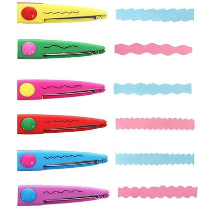 Scrapbook Paper Punch and Decorative Scissors, Qtopun 6 Pcs Creative Scissors - Image 2
