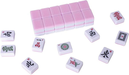 American Mahjong Tile Set with 166 Pink Back Tiles, Mahjong Game Set - Image 4