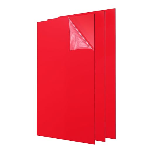 uxcell 3Pcs Acrylic Sheets 12x6 Inch Acrylic Panel 1/8 Inch-3mm Plastic Board by uxcell