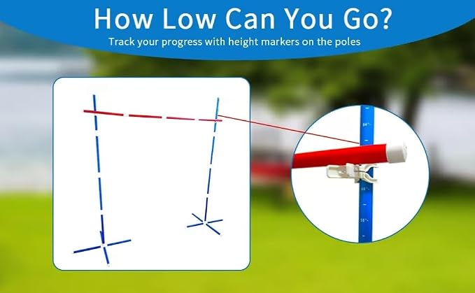 Limbo Game for Kids and Adults, Indoor/Outdoor Limbo Set Party Games Backyard - Image 2