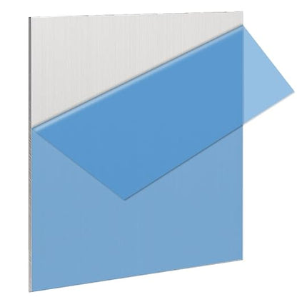 1 Pack 5052 H32 Aluminum Sheet Metal 12” x 12”x 1/16” Flat Plain Thin Aluminum by IOUALEY