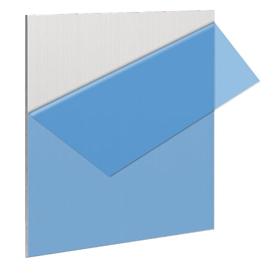 1 Pack 5052 H32 Aluminum Sheet Metal 12” x 12”x 1/16” Flat Plain Thin Aluminum by IOUALEY