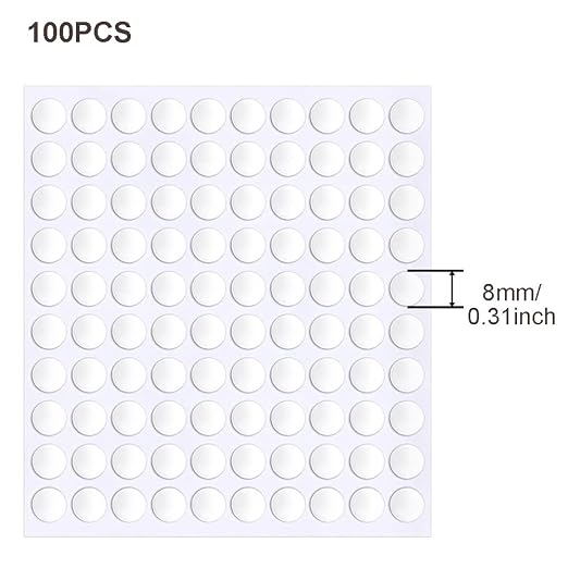 1000 Pcs False Tip Double Sided Adhesive Dots, 8mm/0.31" Pre-Cut Removable - Image 5