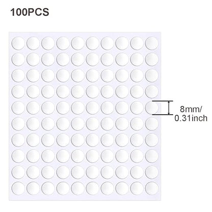 1000 Pcs False Tip Double Sided Adhesive Dots, 8mm/0.31" Pre-Cut Removable - Image 5