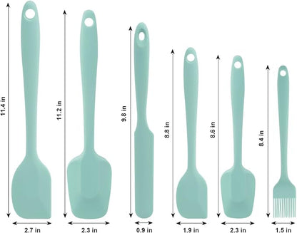 Silicone Spatulas Set, Rubber Spoon Spatula Heat Resistant Spoonula One Piece - Image 6