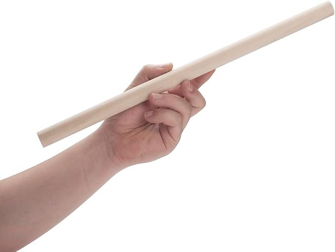 Wooden Dowel Rods Wood Dowels for Crafts, Unfinished Hardwood Sticks for Arts - Image 3