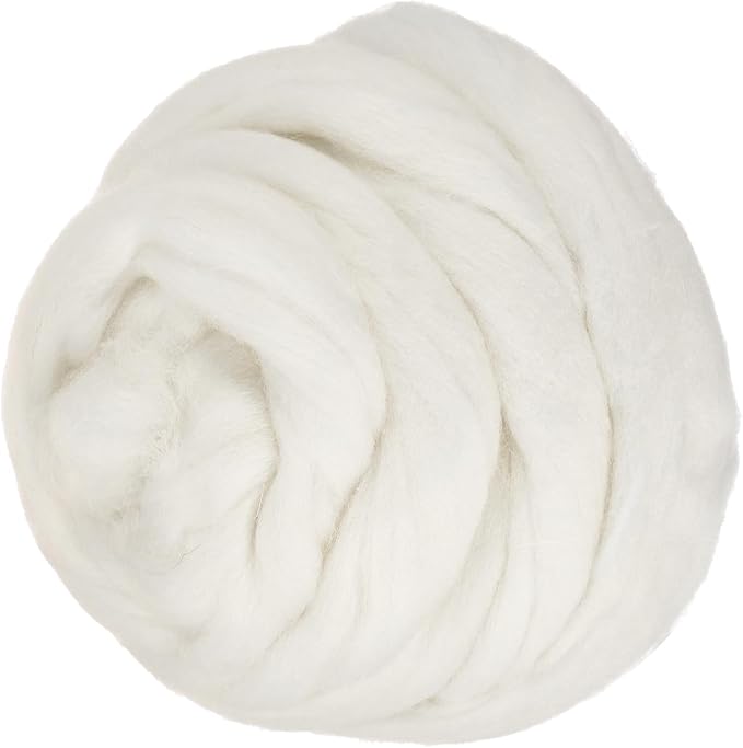 PATIKIL Wool Roving Yarn, 150G/5.3OZ Soft Felting Wool Pure Chunky Roving Yarn by PATIKIL