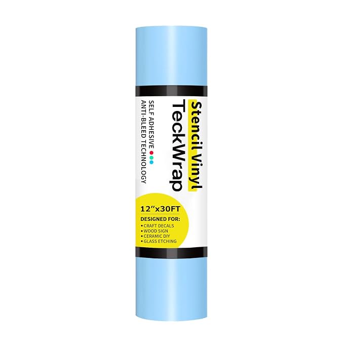 TECKWRAP Blue Stencil Vinyl by TECKWRAP