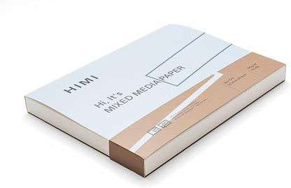 HIMI Mix Media Paper Pad 9X12'' 90 Sheets Mix Paper Pad, Side Wire Bound by HIMI